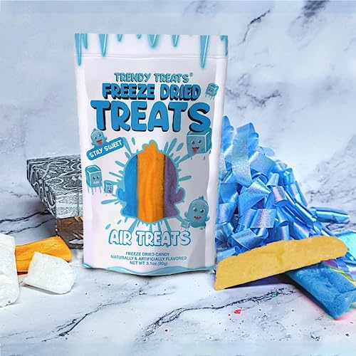 Trendy Treats Freeze Dried Candy, Freeze Dried Air Treats, Unique Candy Gift, Fun Exotic & Weird Candy - By the Famous Tik Tok TikTok Candy Channel TrendyTreats - 3.1oz