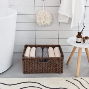 GRANNY SAYS Bundle of 1-Pack Toilet Paper Storage Stand & 1-PackExtra Large Wicker Storage Basket for Organizing