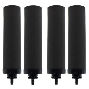 renami 1 micron water filter replacement for berkey® bb9-2® black purification elements, compatible with berkey® gravity filter system, pack of 4