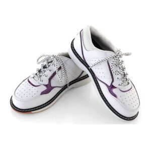 womens bowling shoes, professional bowl shoes lightweight casual bowling sneakers for gym fitness,purple,9.5