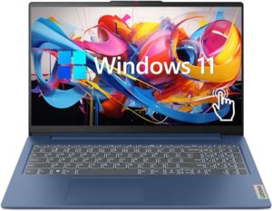 lenovo ideapad 3 laptop, 15.6" fhd touchscreen, intel core i5-1155g7, 24gb ram, 1tb ssd, webcam, hdmi, wi-fi 6, windows 11 home, blue