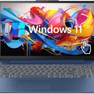 Lenovo IdeaPad 3 Laptop, 15.6" FHD Touchscreen, Intel Core i5-1155G7, 24GB RAM, 1TB SSD, Webcam, HDMI, Wi-Fi 6, Windows 11 Home, Blue