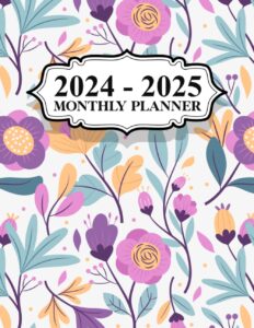 2024-2025 monthly planner: large 2 year monthly calendar schedule organizer, 24 months from january 2024 to december 2025 with federal holidays