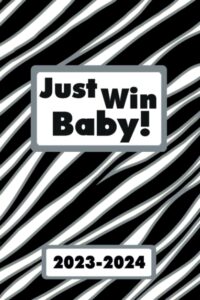 las vegas just win baby! retro zebra print game day planner 2023 2024 monthly weekly daily planner with to-do list, notes, goals, calendars: get ... management! great gift for the ultimate fan!