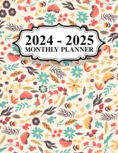 2024-2025 monthly planner: large 2 year monthly schedule organizer 24 months from january 2024 to december 2025 with federal holidays