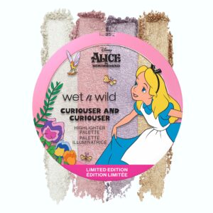 wet n wild curiouser and curiouser highlighter palette alice in wonderland collection