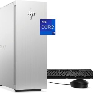 HP 2023 Newest Envy Desktop, Intel Core i9 12900 up to 5.1GHz, NVIDIA GeForce RTX 3070 Graphics, 64GB RAM, 2TB SSD, 2TB HDD, Wi-Fi 6, Bluetooth, Wired Keyboard & Mouse, Windows 11 Home