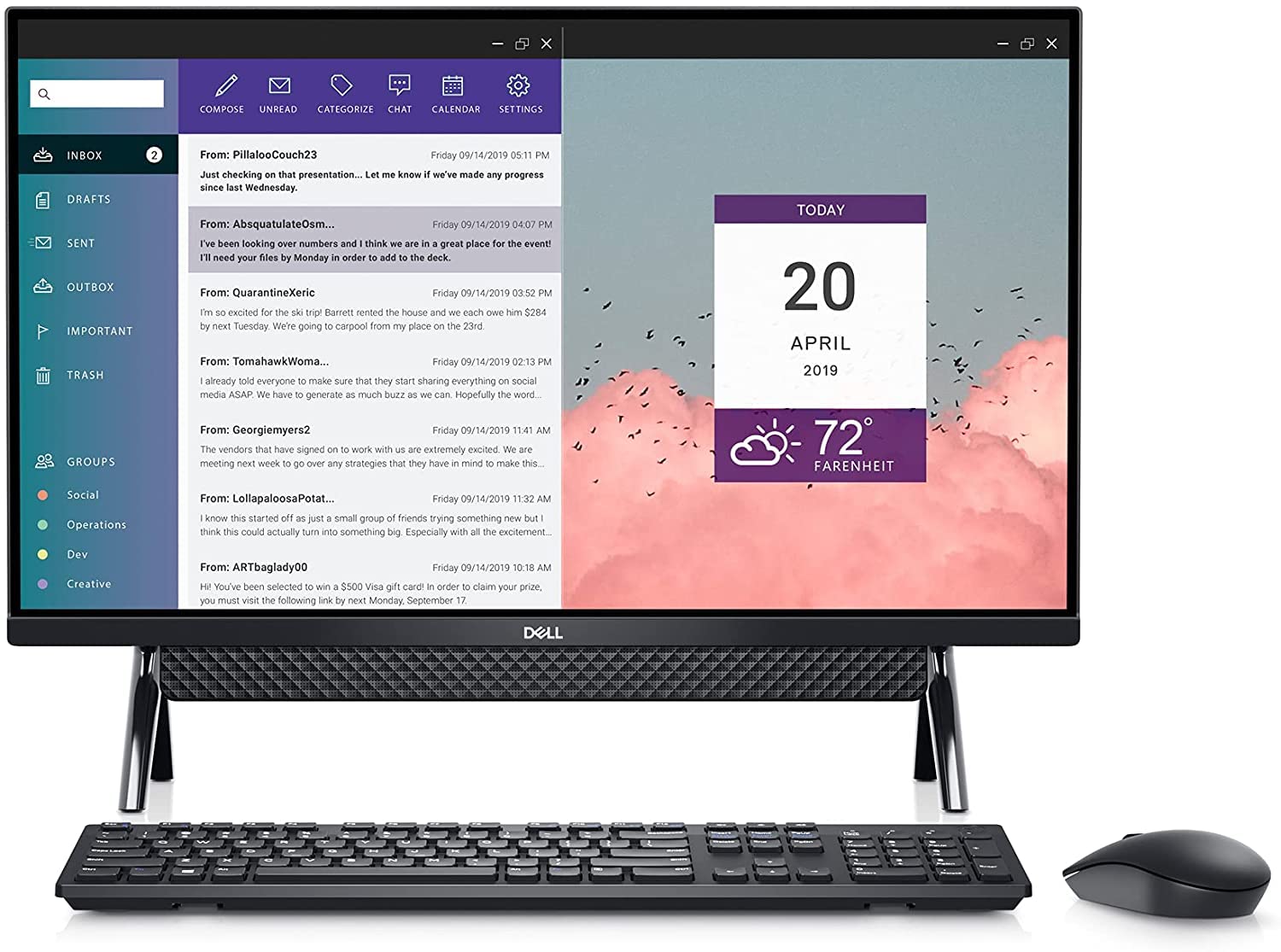 Dell Inspiron 7700 27-inch FHD Display All-in-One Desktop 2022 | 11th Intel i7-1165G7 Intel Iris Xe Graphics | 32GB DDR4 512GB NVMe SSD + 1TB HDD | WiFi 6 Bluetooth RJ45 LAN | Win 11 Pro | Black