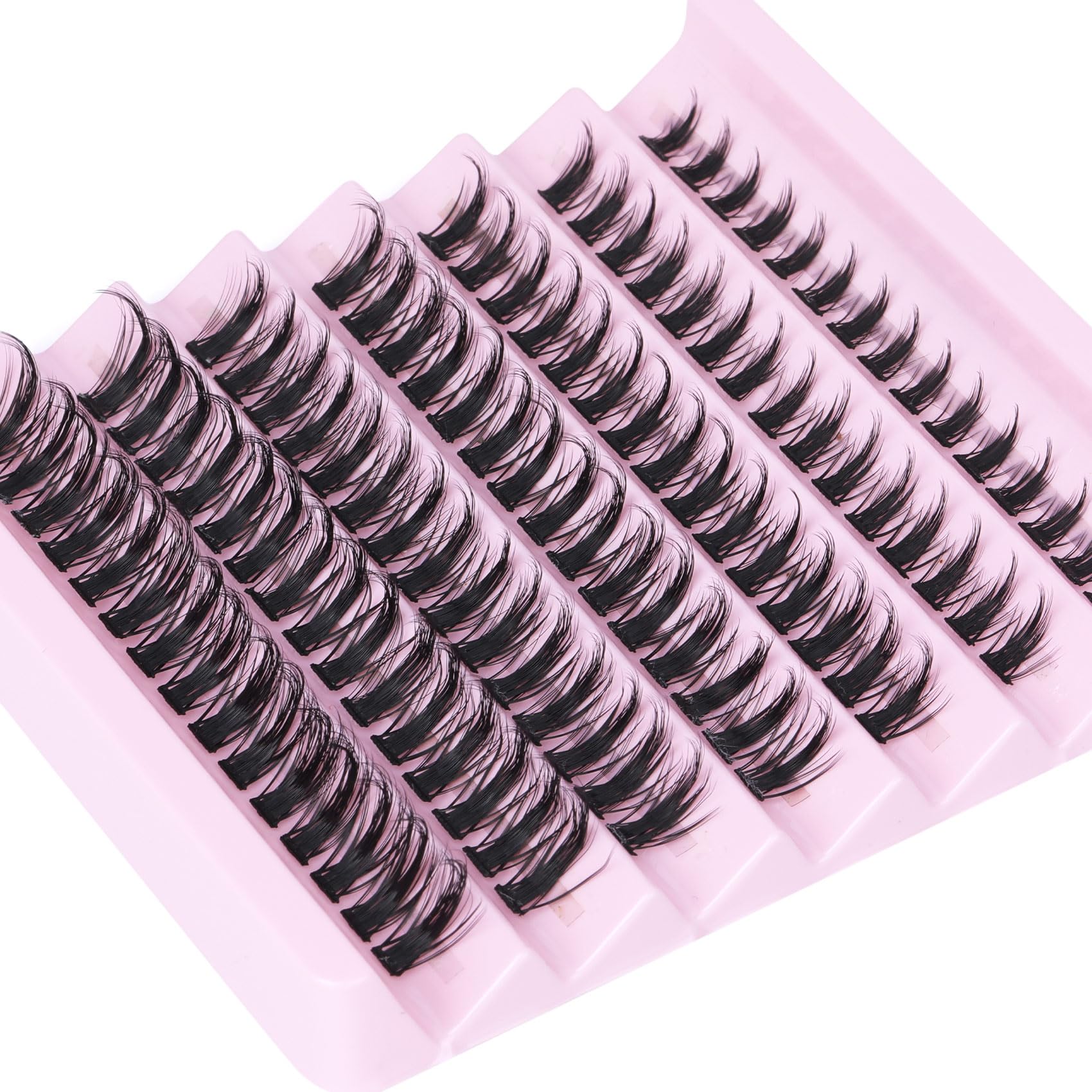 Goddvenus Individual Lashes 105pcs Anime Lashes Extension Manga Lash Clusters Wispy Eyelash Extension D Curl Eyelash Clusters Fluffy DIY Lash Extensions 14-16-18 Mixed Length