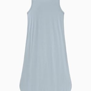Unisex Baby Viscose from Bamboo Sleep Sack 1.0 TOG Sleeping Bag Infant Boys Girls Wearable Blankets (Dusty Blue, 6-18 M)