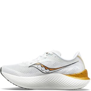 saucony endorphin pro 3 white/gold 9 b (m)