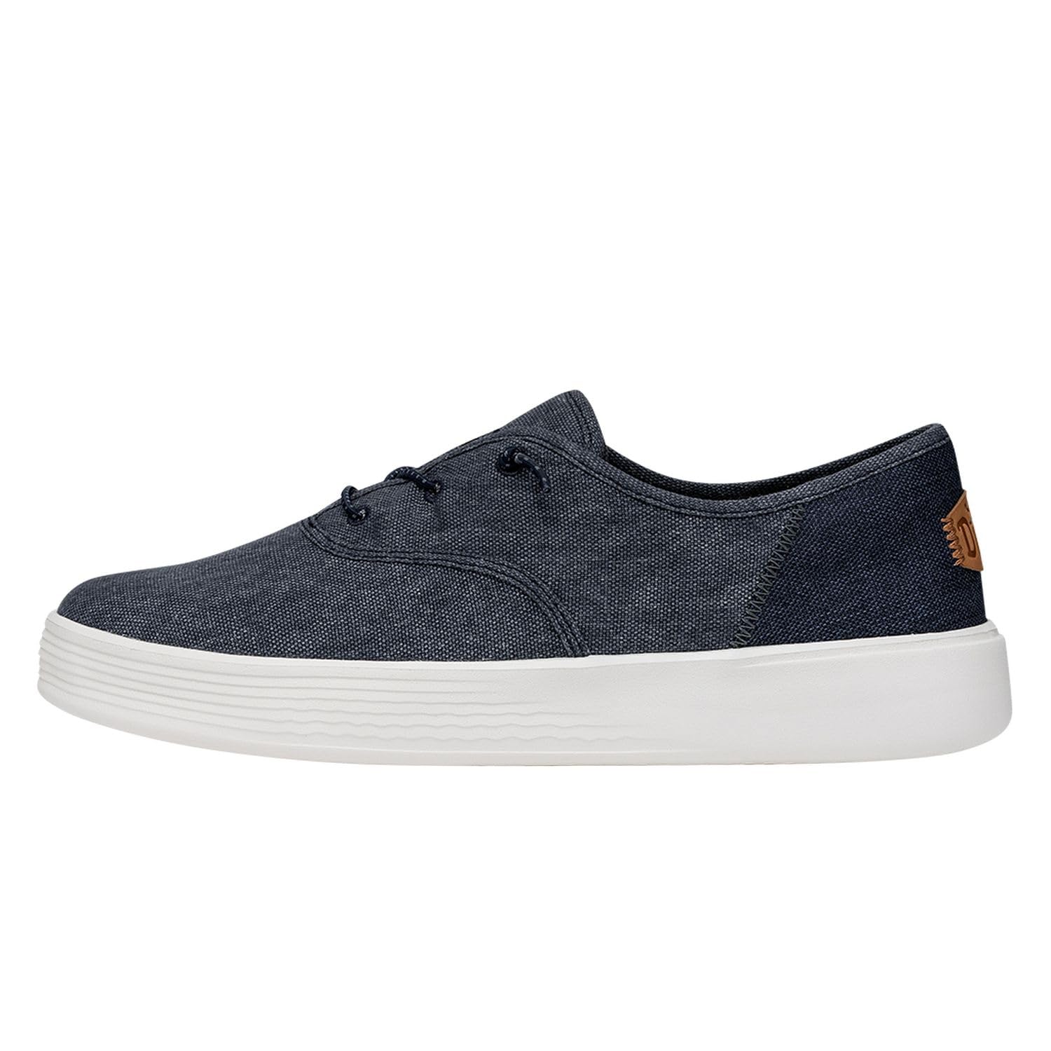 Hey Dude Conway Craft Linen Navy Size W10 | Women's Shoes | Women's Slip On Sneakers | Comfortable & Light-Weight