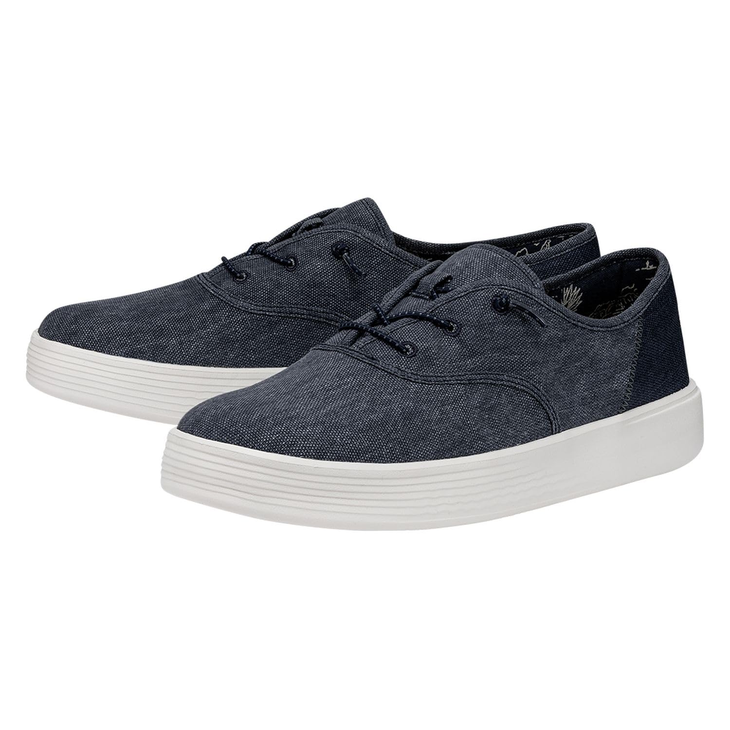 Hey Dude Conway Craft Linen Navy Size W10 | Women's Shoes | Women's Slip On Sneakers | Comfortable & Light-Weight