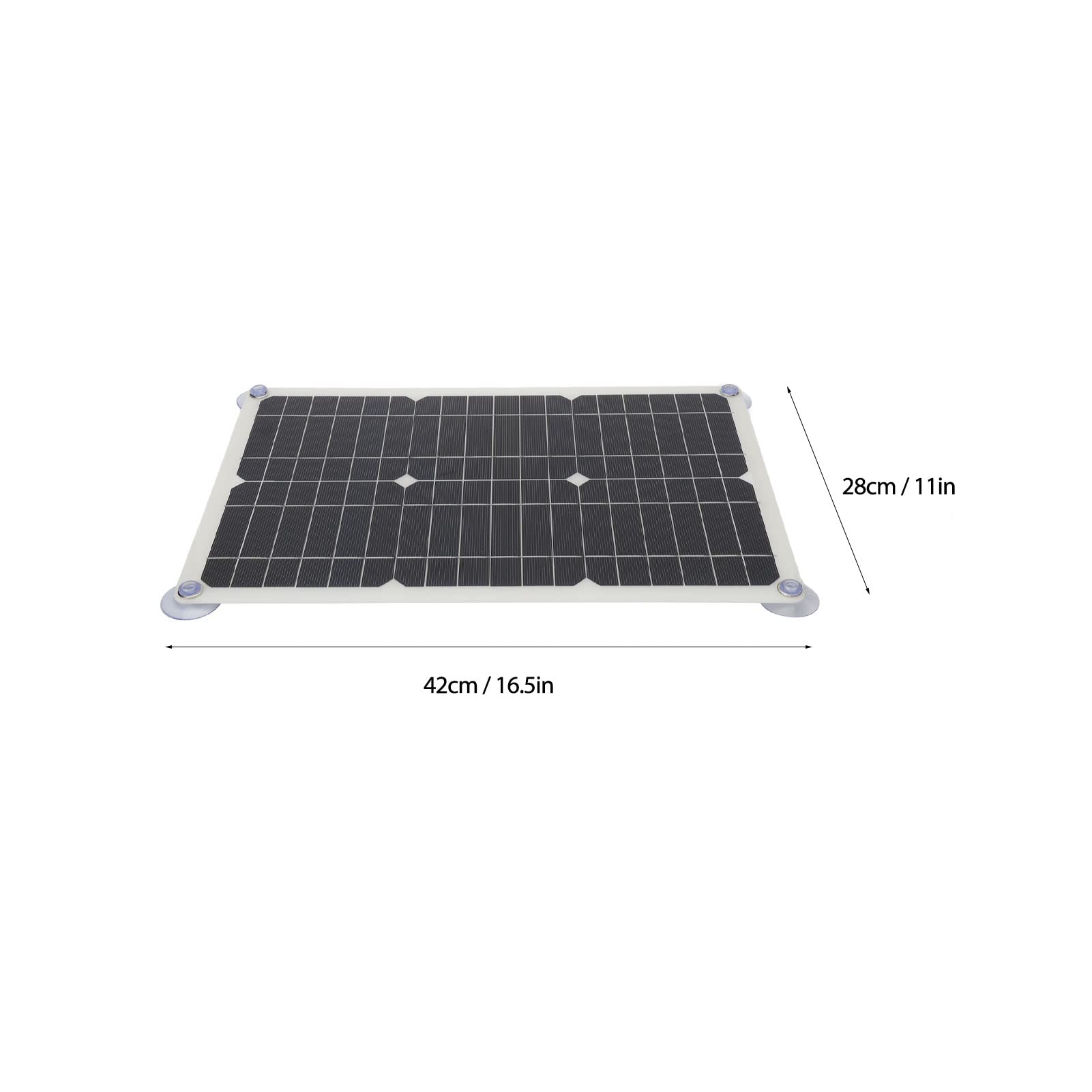 AUNMAS Solar Panel Kit, 100W Monocrystalline Solar Charger Kit with Dual USB Ports Solar Battery Trickle Charger Maintainer Portable Photovoltaic Charger for Hiking Camping Boating