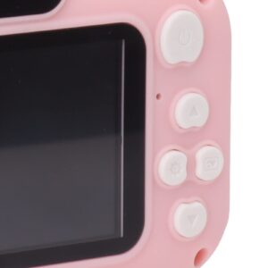 Camera, Digital Camera with 32G Card High Definition Dual Lens 1080P 8X Zoom USB Rechargeable for Girls (Pink)