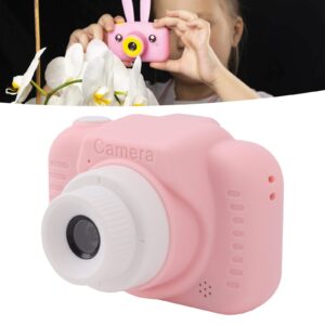 Camera, Digital Camera with 32G Card High Definition Dual Lens 1080P 8X Zoom USB Rechargeable for Girls (Pink)