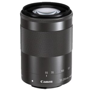 Canon EOS M50 Mark II Mirrorless Digital Camera with EF-M 15-45mm f/3.5-6.3 is STM Lens + 55-200mm f/4.5-6.3 is STM Lens + 64GB Memory Card, Professional Photo Bundle (42pc Bundle)