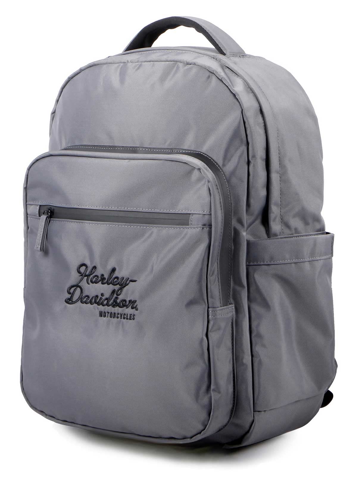 Harley-Davidson Women's Black Opal Backpack, Water-Resistant Nylon - Pearl Gray