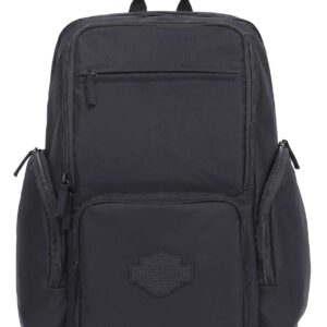 Harley-Davidson Bar & Shield Crinkle Nylon Water-Resistant Backpack - Black