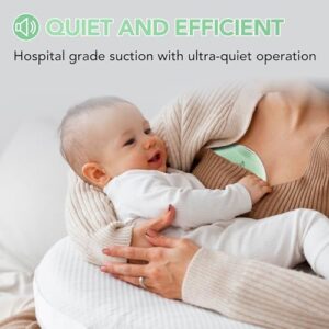 Lumbi L1 Hands-Free Breast Pump Set - Hospital Grade - 17/19/21/24 Silicone Insert Flanges & 27mm Silicon Flange, 50 Milk Bags, 3 Quiet Modes 9 Levels, LED Display, Custom Shut Off Timer, Flange Ruler