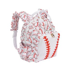 onglyp kids toddler backpack for preschool lightweight sports travel shoulders backpack school bag bookbag for girls boys (baseball)
