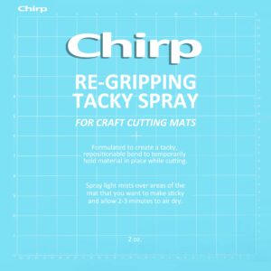 Chirp Tacky Spray for Craft Cutting Mats – Revive The Stickiness on Your mats for Vinyl, Art, Scrapbooking