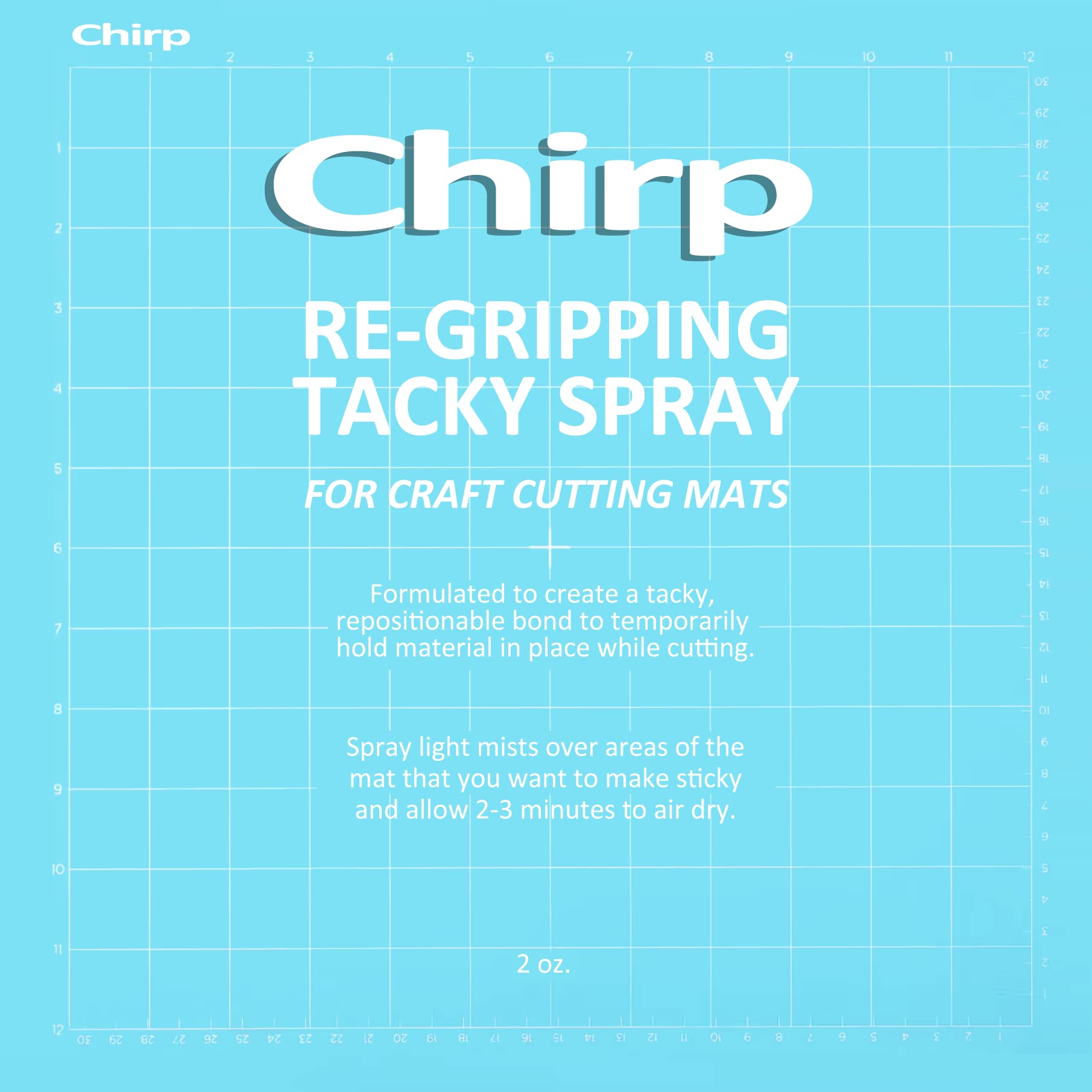 Chirp Tacky Spray for Craft Cutting Mats – Revive The Stickiness on Your mats for Vinyl, Art, Scrapbooking