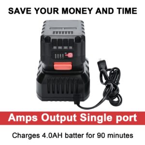 21v Battery Single Port Rapid Charger Base, Fast Charger Compatible 21v Lithium-Ion Battery by SHINTYOOL (Battery Not Included)