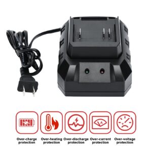 21v Battery Single Port Rapid Charger Base, Fast Charger Compatible 21v Lithium-Ion Battery by SHINTYOOL (Battery Not Included)