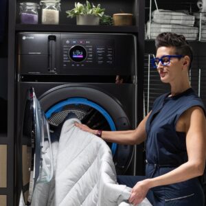 GE Profile PFQ97HSPVDS 28 Inch Smart Front Load Washer/Dryer Combo with 4.8 cu.ft. Capacity, 12 Wash Cycles, 14 Dryer Cycles