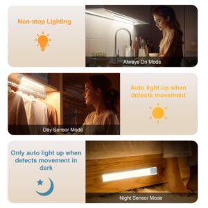 Benreom Motion Sensor Light Indoor, Under Cabinet Lights Rechargeable, Wireless Under Cabinet Lighting, Stick-on Anywhere Portable Little Light