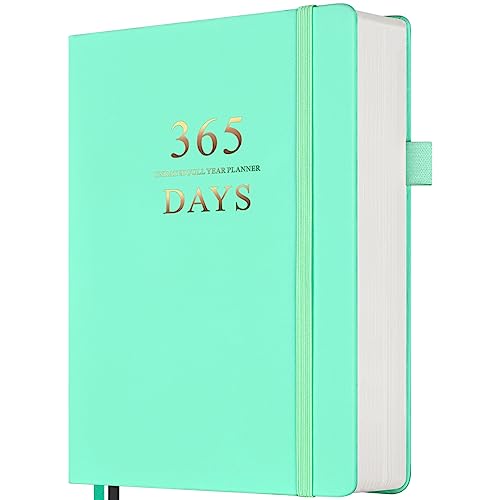 Planner, Undated Daily Planner with To Do List, 365 Days Planner for ADHD, Agenda for Women Men, Hourly Planner Notebook for Goal Setting, Productivity Organizer with Calendar, 8.3" x 5.8" (Blue)