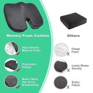 Fitheaven Seat Cushion for Tailbone Pain Relief - Office Chair Cushion