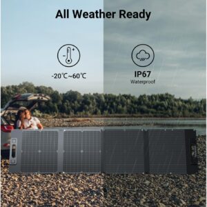 DailySolar 210W Ultra Lightweight Portable Solar Panel,100% Power Station Compatible, New Carbon Fiber Material, A-grade Premium High-Efficiency Monocrystalline PV Module, Ideal for Outdoor Camping,RV