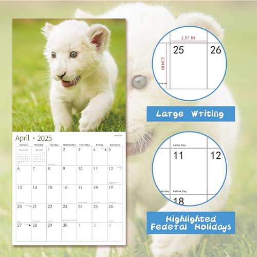 2024 Wall Calendar,Calendar 2024, November 2023 - December 2024, Wall Calendar Puppy, 12" x 24" Opened,Full Page Months Thick & Sturdy Paper for Gift Kids Teen Calendar Organizing & Planning