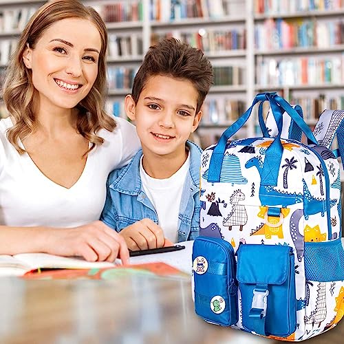 CCJPX Dinosaur Backpack for Boys, 16 inch Kids Bookbag for Elementary School Toddler Kindergarten Preschool