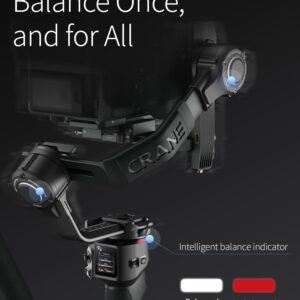 ZHIYUN Crane 4 Combo, 3-Axis Gimbal Stabilizer for DSLR and Mirrorless Camera, Nikon Sony Panasonic Canon Fujifilm BMPCC 6K, Fill Light, PD Fast Charge