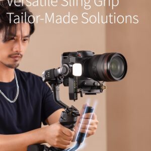 ZHIYUN Crane 4 Combo, 3-Axis Gimbal Stabilizer for DSLR and Mirrorless Camera, Nikon Sony Panasonic Canon Fujifilm BMPCC 6K, Fill Light, PD Fast Charge