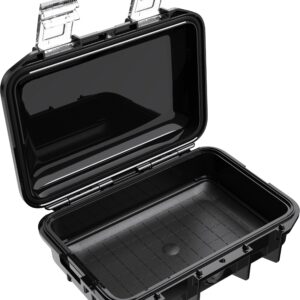 Pelican M40 Micro Case - Waterproof Case (Dry Box, Field Box) for iPhone, GoPro, Camera, Camping, Fishing, Hiking, Kayak, Beach and More (Black)