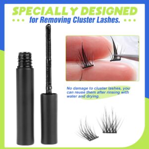 Lash Remover Easy to Use Gentle DIY Eyelash Extension Cluster Lashes Remover Lash Bond and Seal Removal 0.13Fl.Oz (4ml)