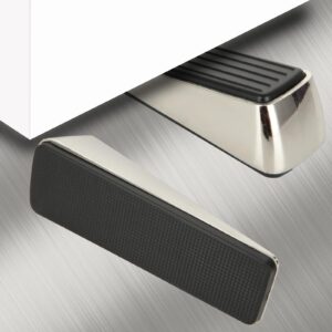 6 Pack Door Stopper, Heavy Duty Door Stop Wedge, Metal Zinc Alloy Doorstop with Anti-Slip Rubber Base, Door Jam Stoppers for Bottom of Any Door, Any Floor, Home, Office, Dorm, Classroom