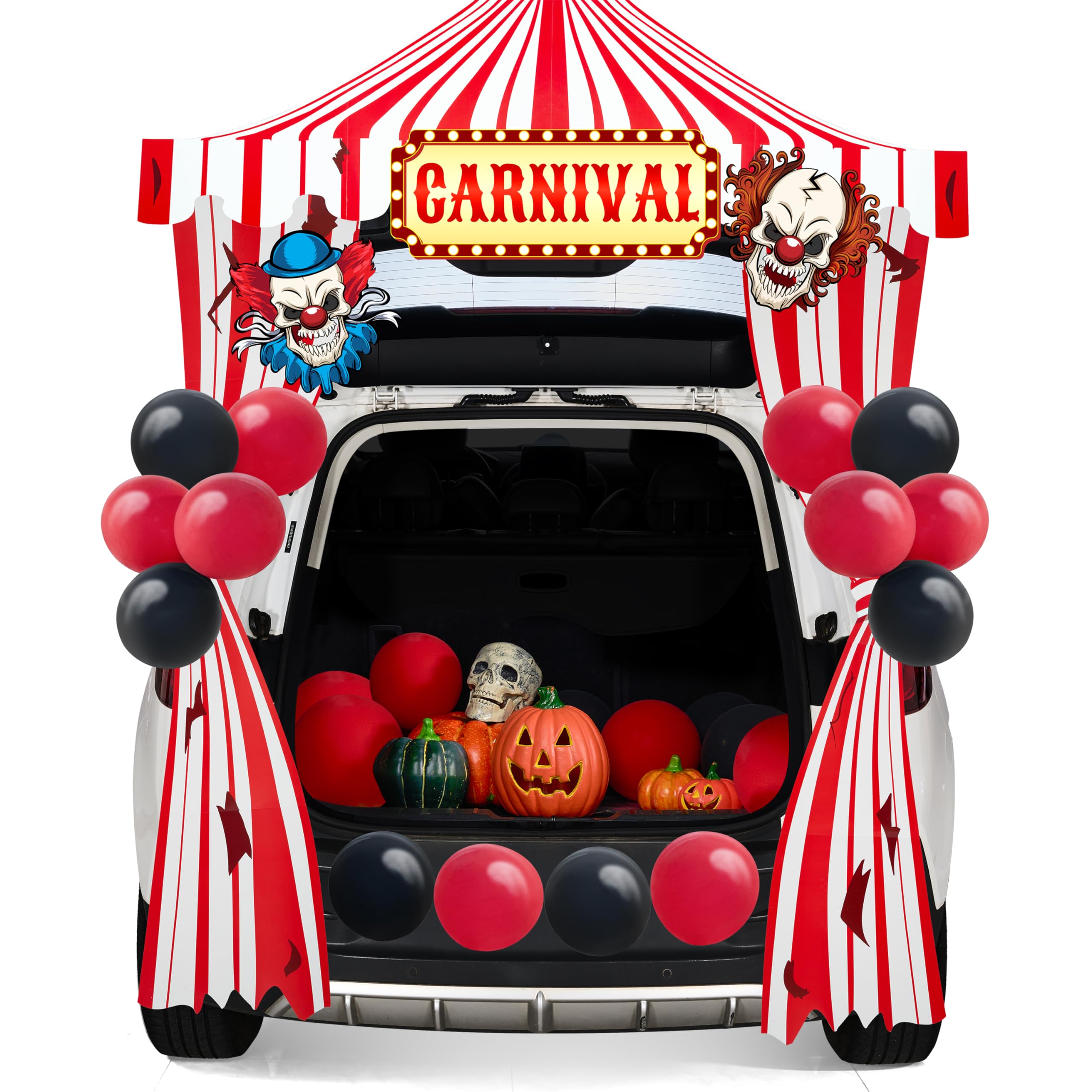 JOYIN Halloween LED Lightup Trunk or Treat Car Decorations Kit with