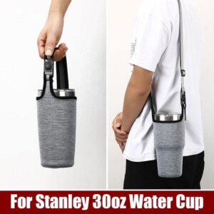 Tumbler Carrier for Stanley 30oz, Carrier Holder Pouch for 30 oz Insulated Tumbler Coffee Cup, Tumbler Carrier with Strap