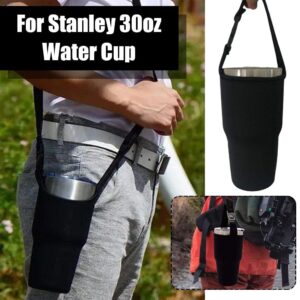 Tumbler Carrier for Stanley 30oz, Carrier Holder Pouch for 30 oz Insulated Tumbler Coffee Cup, Tumbler Carrier with Strap