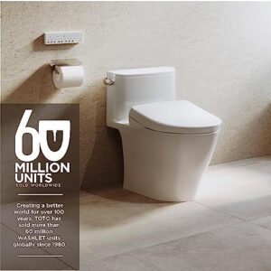 TOTO SW4736AT40#01 WASHLET+ Electronic Bidet Toilet Seat, Elongated, Cotton White