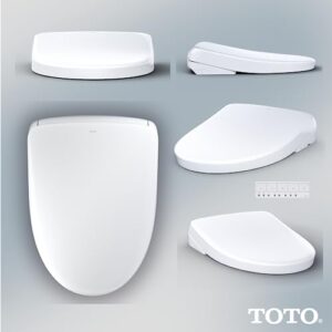 TOTO SW4736AT40#01 WASHLET+ Electronic Bidet Toilet Seat, Elongated, Cotton White