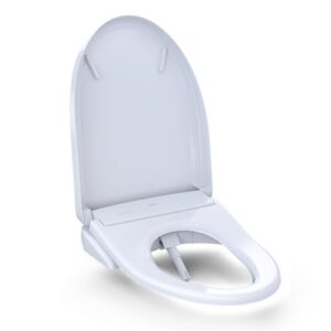 TOTO SW4734AT40#01 WASHLET+ Electronic Bidet Toilet Seat, Elongated, Cotton White