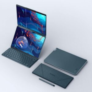 Lenovo Yoga Book 9i 2-in-1 13.3" 2.8K Dual Screen OLED Touch Laptop - Intel Core i7-1355U with 16GB Memory - 512GB SSD - Tidal Teal - US Version (512GB- US Model Warranty)