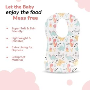 POUATU Premium Disposable Bibs Baby - Mess-Free Feeding and Easy Cleanup - Pack of 20