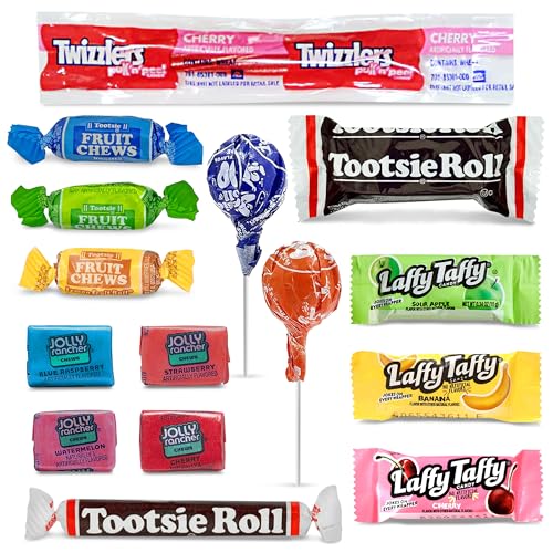 Assorted Easter Bulk Candy, 2.5 Pound, Individually Wrapped, Variety Pack with Tootsie Rolls, Tootsie Pops, Jolly Ranchers, Nerds, Skittles, Starburst, Sweetarts, Gobstopper, Assorted Laffy Taffy's & More! Great for Valentines and Party Treats! 40 oz